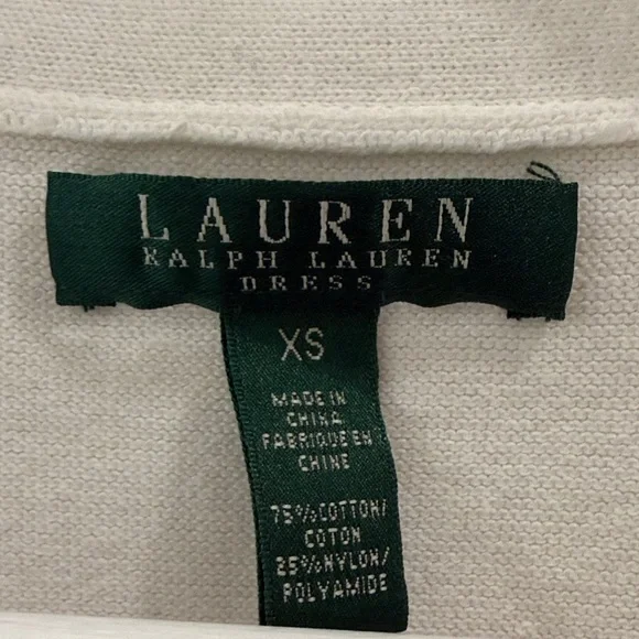 Ralph Lauren Cream Button-Up Crop Top - Picture 2 of 7